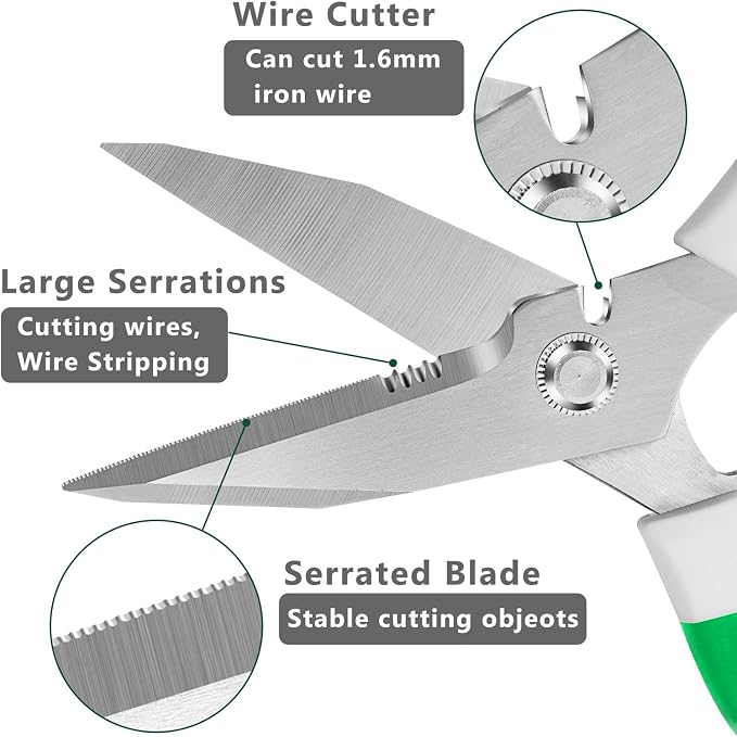 Utility Scissors Heavy Duty: sharp Scissors All Purpose heavy duty, Easy - Image 6