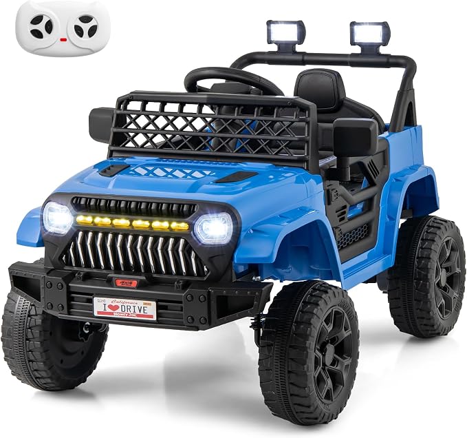 Costzon Kids Ride On Truck, 12V Battery Powered Electric Vehicles w/Remote by Costzon