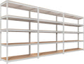 HOMEDANT White 5 Tier Laminated Boltless Heavy Duty Garage Storage Adjustable by TheBestOrganizingSolution
