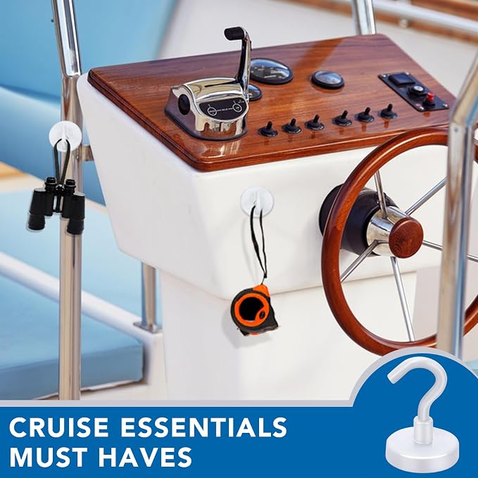 LOVIMAG Cruise Must Haves, 80Lb Magnet Hooks, Cruise Door Magnets, Magnetic - Image 2