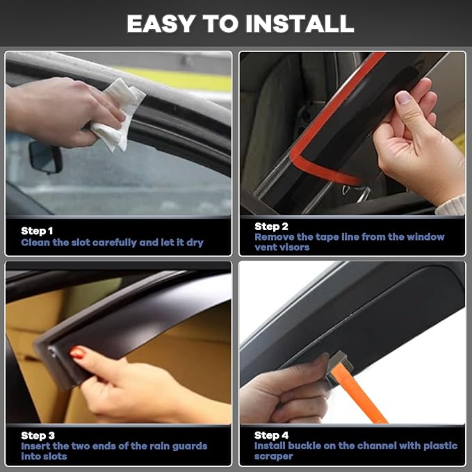 in Channel Auto Rain Guards Fit - Image 8