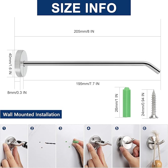 NearMoon Coat Hooks, Wall Hooks - Image 2