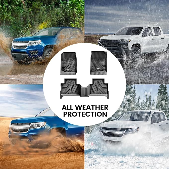 LASFIT Floor Mats for Chevrolet Chevy Colorado/GMC Canyon 2015-2022, All - Image 7