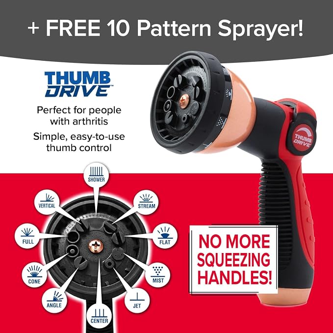 Pocket Hose Copper Head w/New Pocket Pivot Expandable Garden Hose 50 FT - Image 7