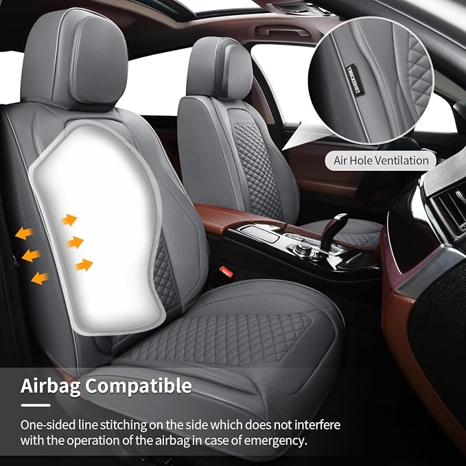 Car Seat Covers Full Set Leather Seat Covers Automotive Seat Covers Universal - Image 5