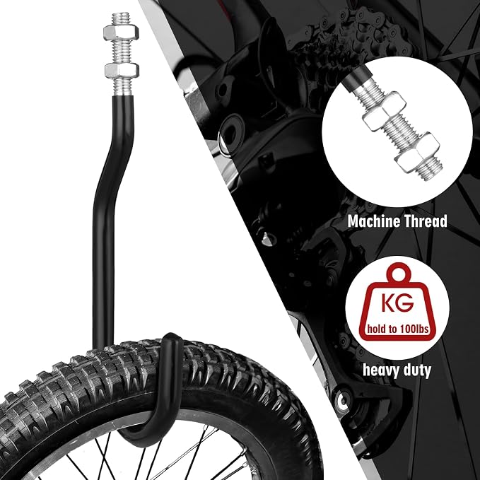 Shimeyao 8 Pcs Machine Thread Bicycle Storage Hook - Image 4