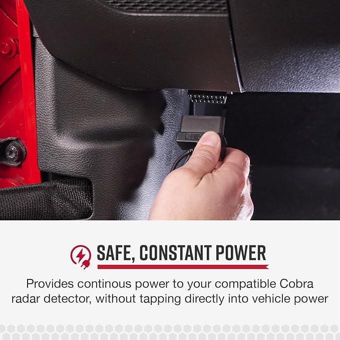 Cobra OBDII to Barrel Connector Power Cord Radar Detectors, Compatible RAD350 - Image 6