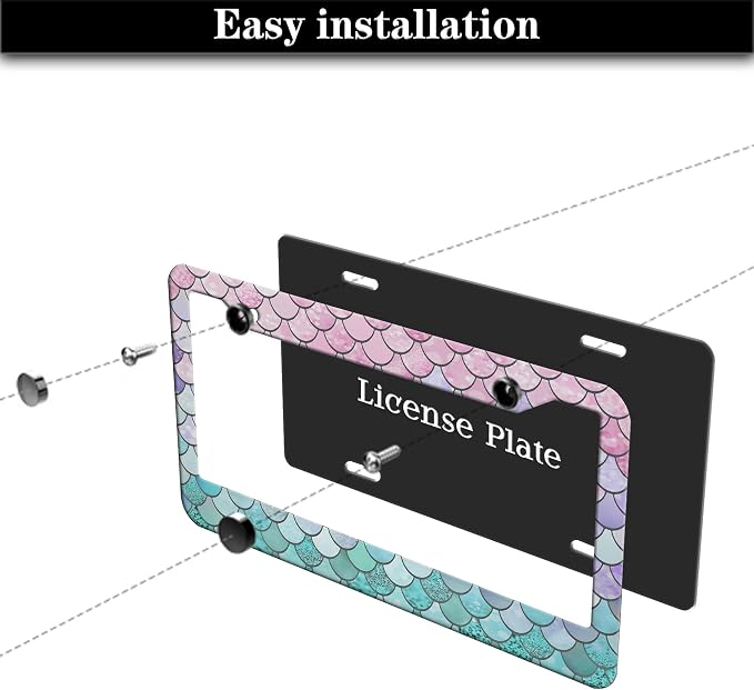 License Plate Frame Holder Pink License Plate Frames - Image 7
