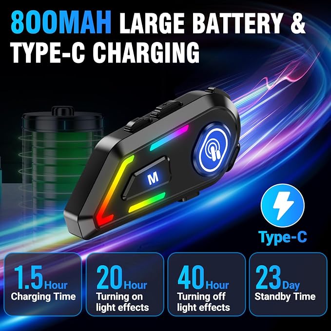 Motorcycle Helmet Bluetooth, Helmet Speakers - Image 3