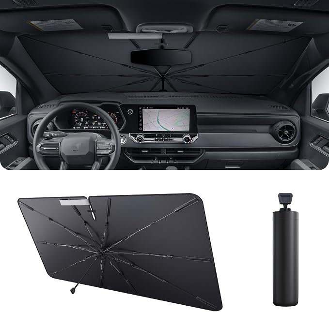 2025 Upgrade Car Windshield Sun Shade Windshield Sunshade Umbrella Protect Car - Image 2