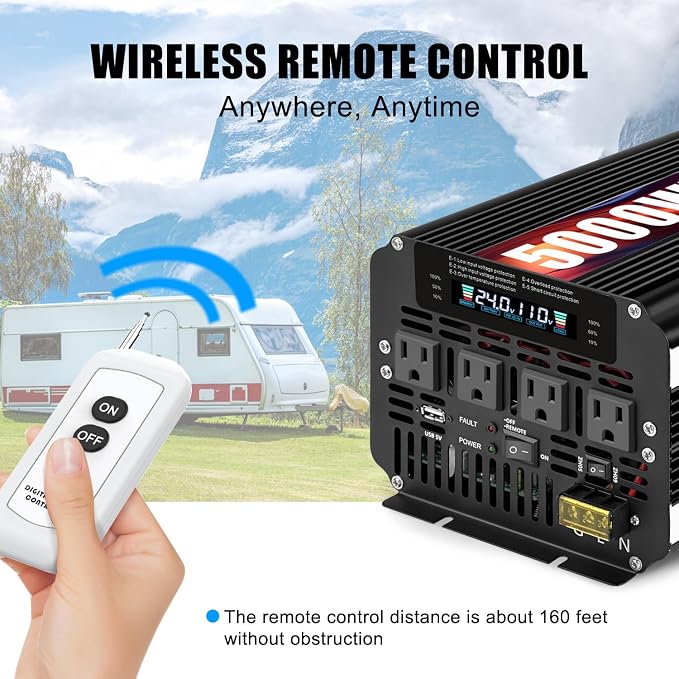 LVYUAN 5000 Watt Power Inverter 24V to 110V 120V - Image 5