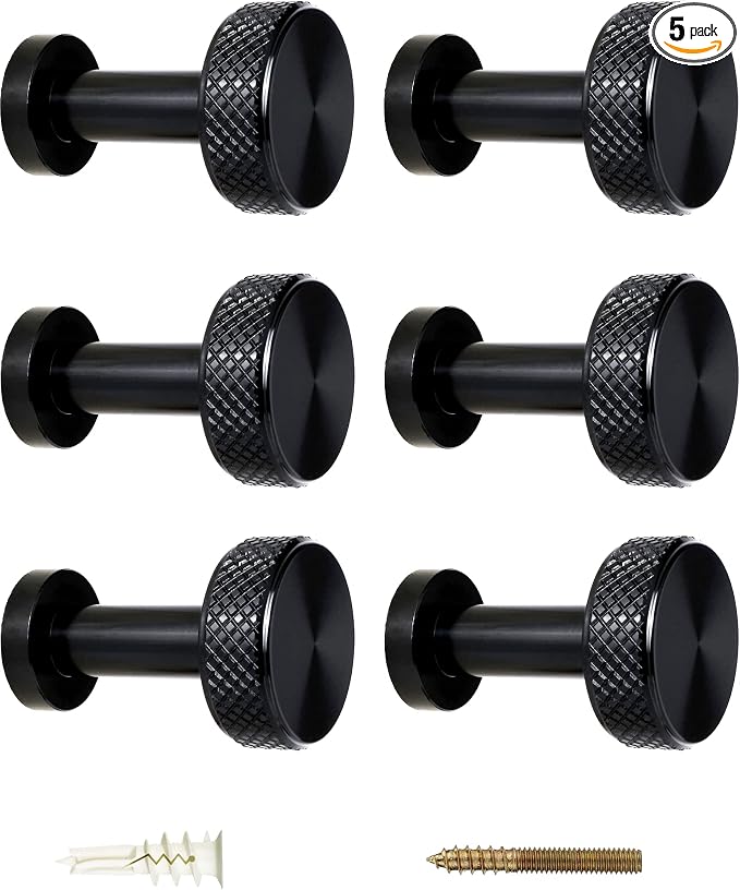 Screw Mount Round Hooks Constructed of Stainless Steel by Piffny