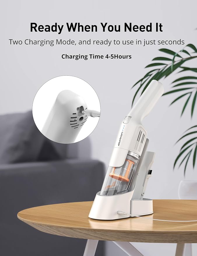 Aspiron Cordless Handheld Vacuum, 24KPA Powerful Car Vacuum, Rechargeable - Image 3