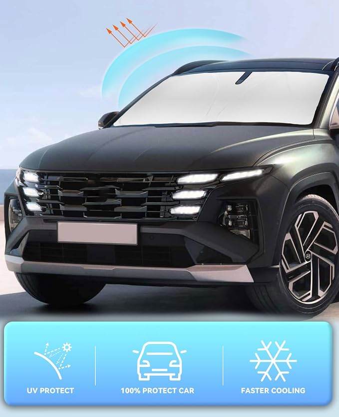 Sun Shade for Tucson Windshield Sunshades for 2022-2024 2025 2026 Tucson for - Image 5
