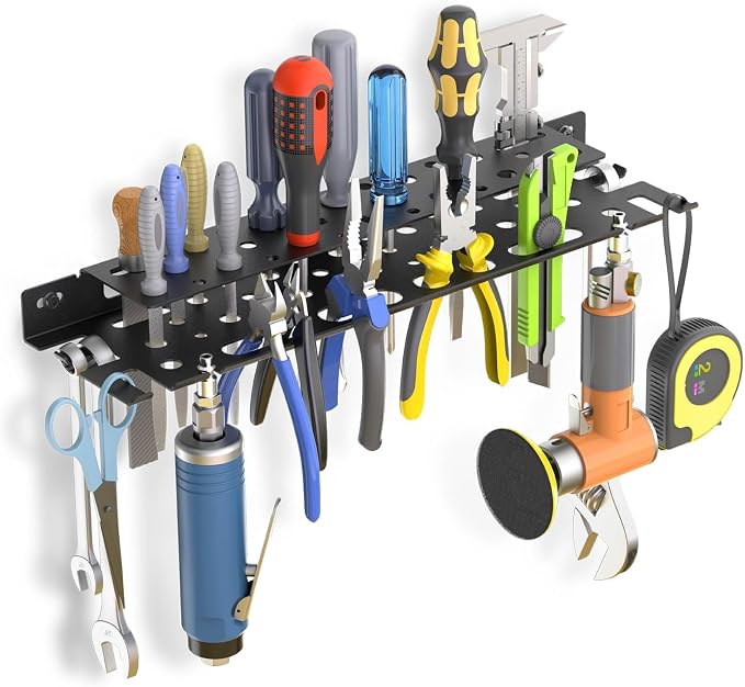 WallMount Tool Storage Rack, Equipped Suspension Holes by METALTER