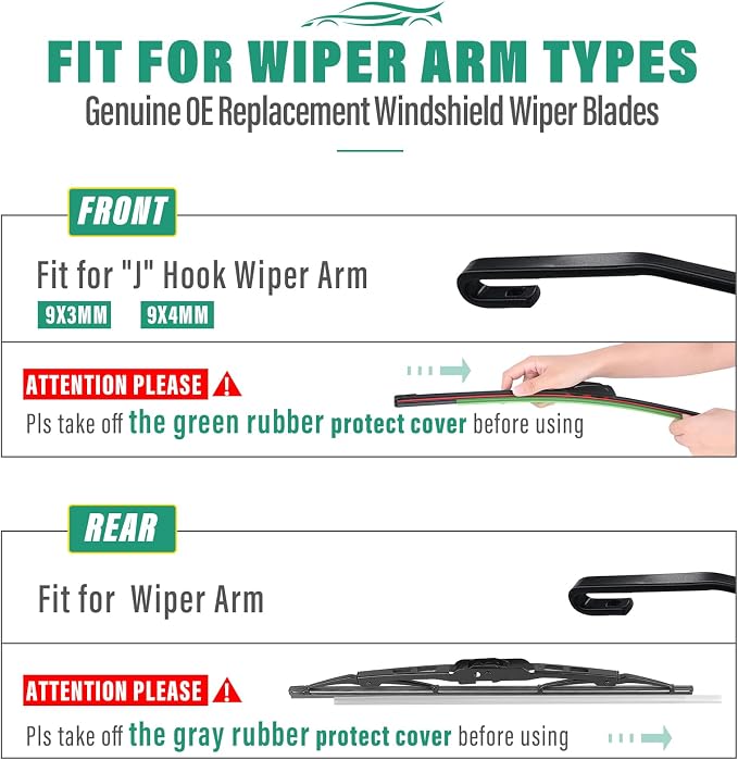 19" 19" 10" Windshield Wiper Blades Replacement - Image 8