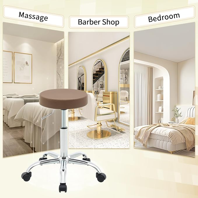 Salon Rolling Chair, Adjustable Stools - Image 6