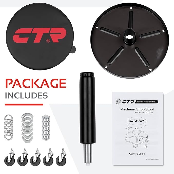 CTR Rolling Mechanic Shop Stool - Image 4