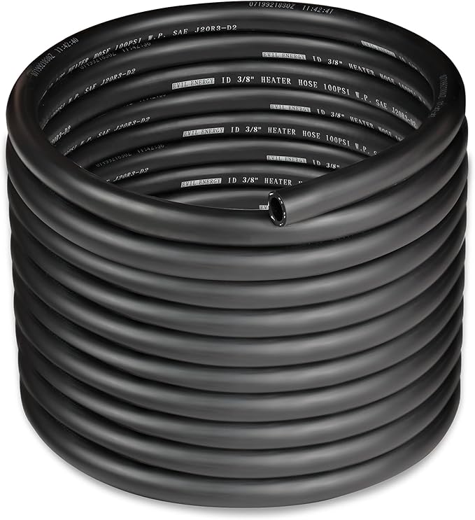 EVIL ENERGY 3/8" Heater Hose Coolant Radiator Straight 100PSI SAE 20R3 25FT by EVILENERGY