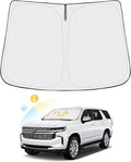 Windshield Sun Shade for Chevrolet/Chevy Tahoe 2021-2025 2026 Accessories by Canvcle