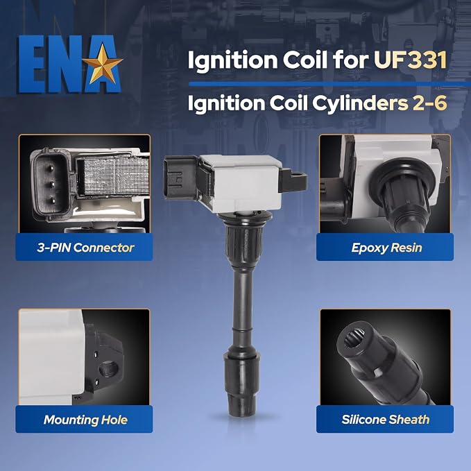 ENA Set of 6 Ignition Coil Pack 2000 2001 3.3 3.5 Compatible - Image 4