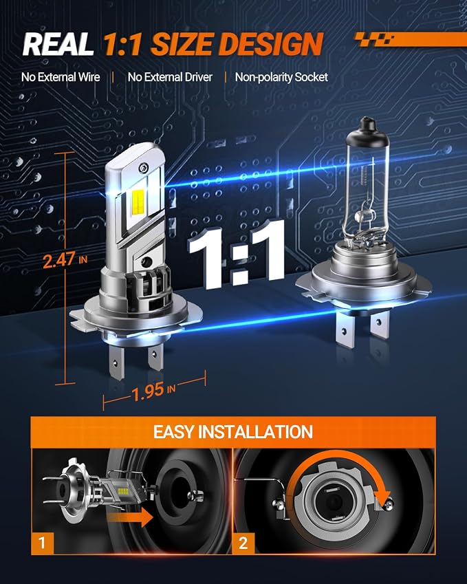 SEALIGHT H7 Bulb, Fog Light 6500K - Image 2