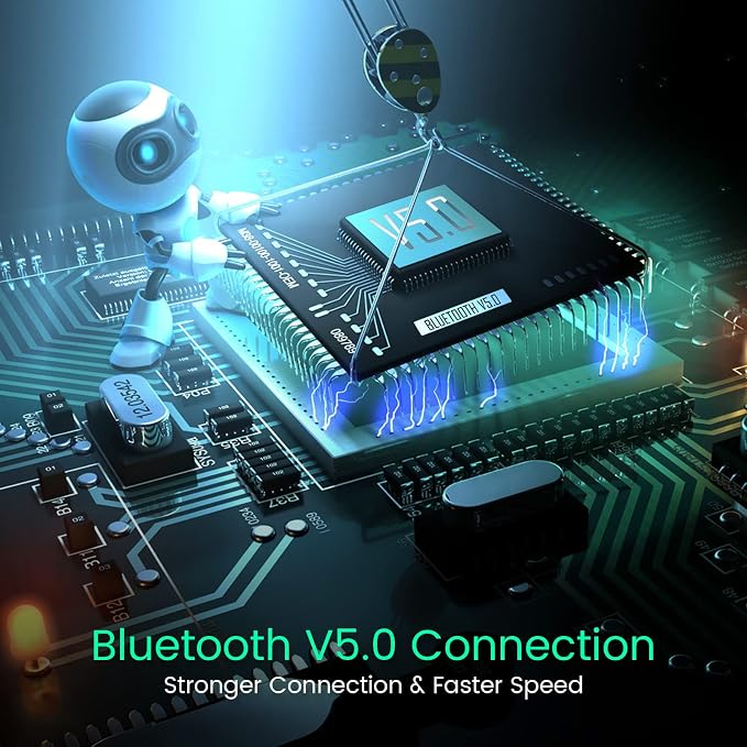 Upgraded FM Bluetooth Transmitter Car, QC3.0 Quick Charging & LED Backlit - Image 3
