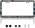 American Flag Blue Line License Plate Frame Star Flag License Plate Frames by HOWKWAWY