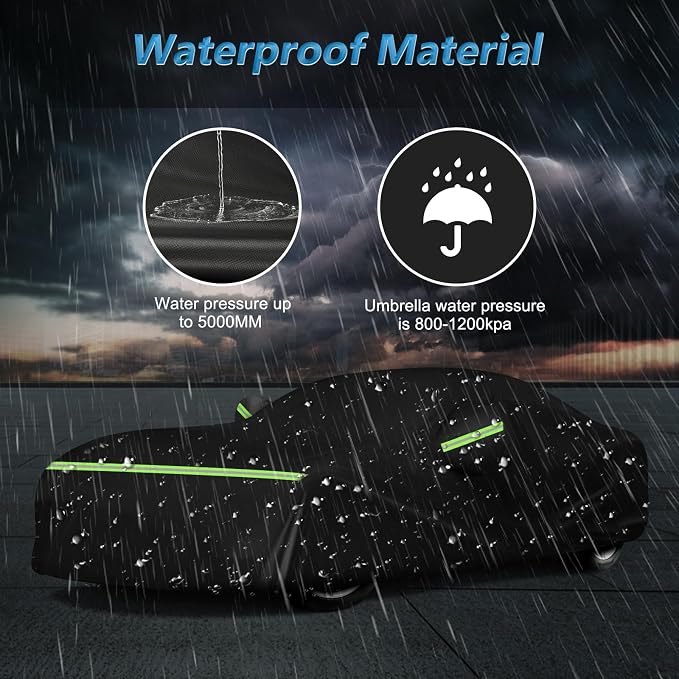 for Mustang Full Car Cover Waterproof All Weather, Outdoor Car Covers - Image 5