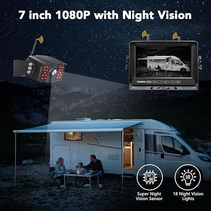 Dual RV Backup Camera Wireless - Image 4