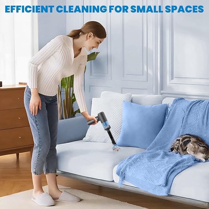 90° Foldable Car Vacuum Portable Cordless 16000PA Suction, 4-in-1 Mini Vacuum - Image 8