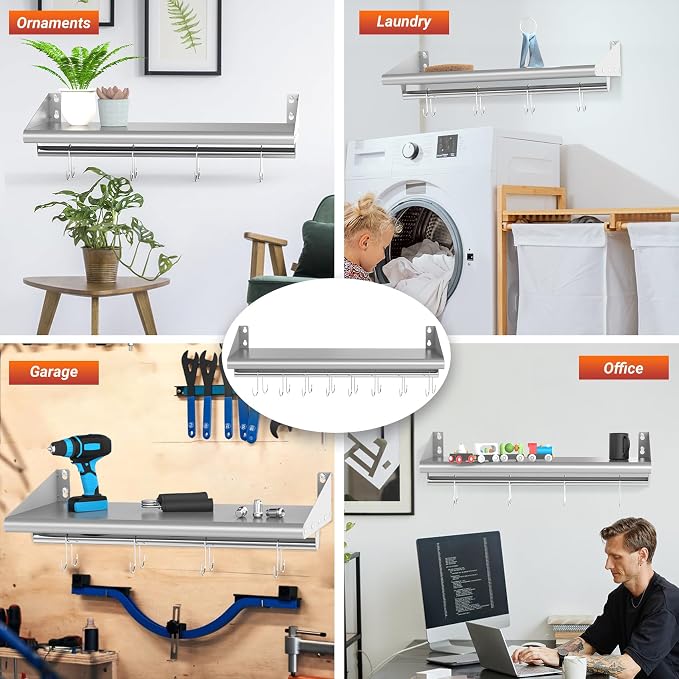 Skyflame Stainless Steel Floating Shelving - Image 6