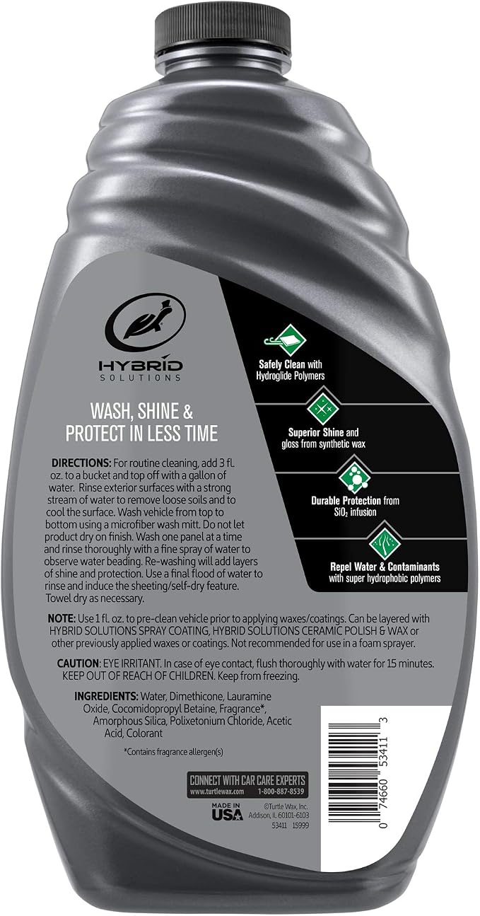 Turtle Wax 53411 Hybrid Solutions Ceramic Wash and Wax, Easy Clean Ceramic - Image 2