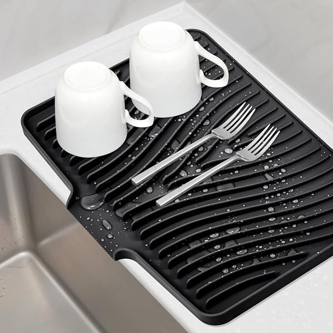 Silicone Dish Drying Mat, Stone Drying Mat by TIKNIKHomeOutdoor