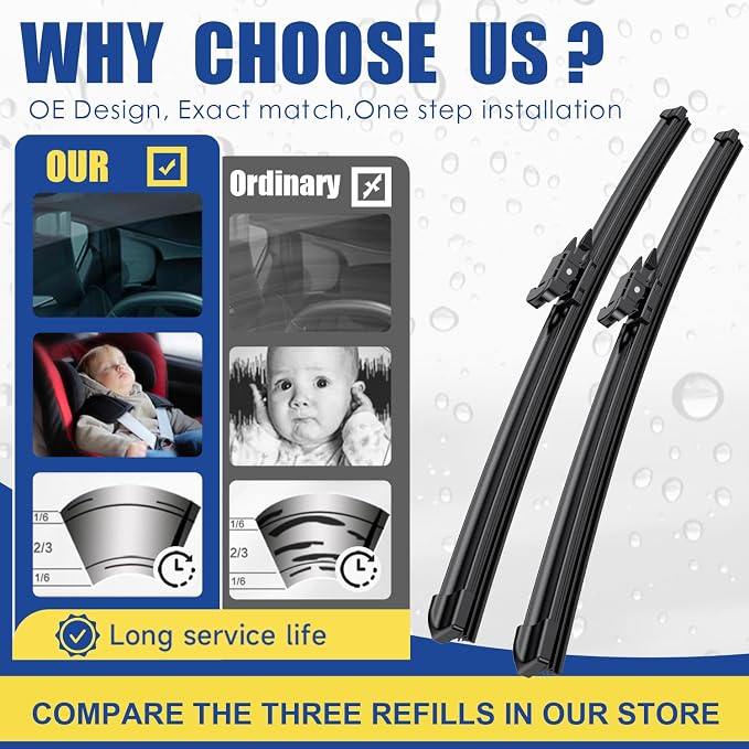 3 wipers Replacement For Chevrolet Aveo Sonic Holden Barina 2012-2017 Original - Image 2