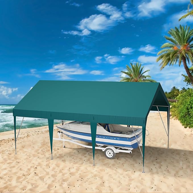 10x20ft Heavy Duty Carport Outdoor Car Canopy UV Resistant Waterproof Party - Image 6