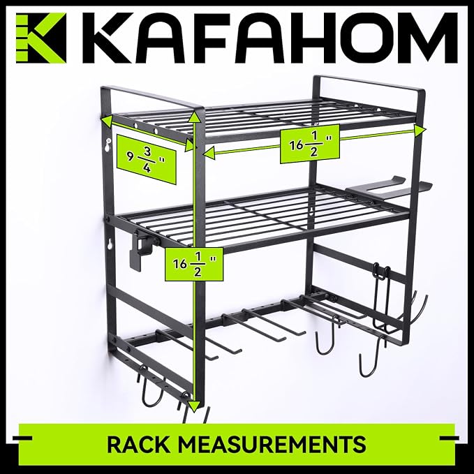 KAFAHOM Leaf Blower and Weedeater Hanger, Lawn Power Tool Organizer Wall Mount - Image 5
