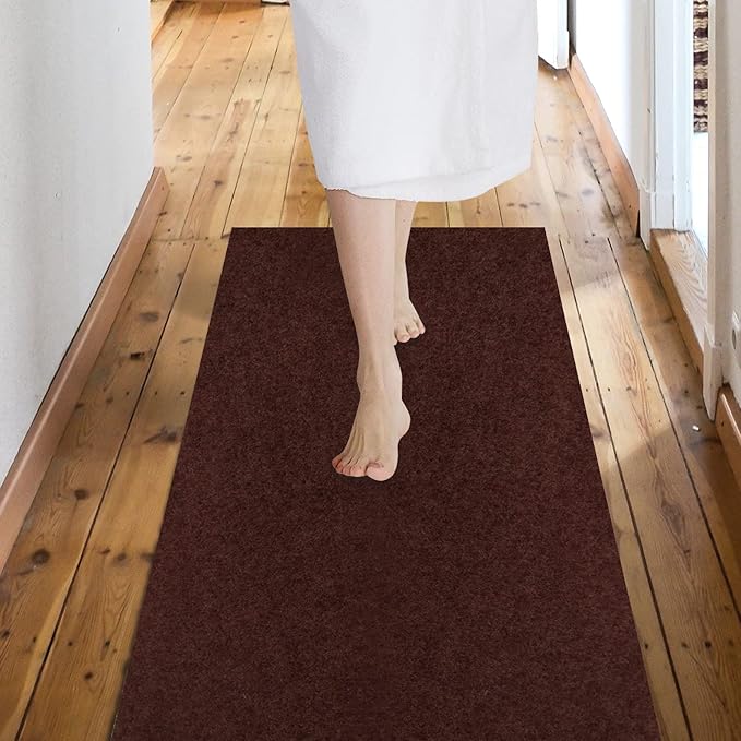 Custom Size Backed Non-Slip Area Rugs Runner, Easy Clean, Waterproof Runner Rugs by Weidear