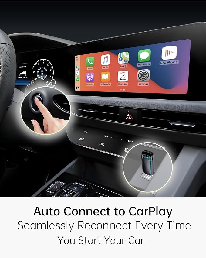 Apple CarPlay Wireless Adapter – Convert Wired CarPlay to Wireless, Stable - Image 5