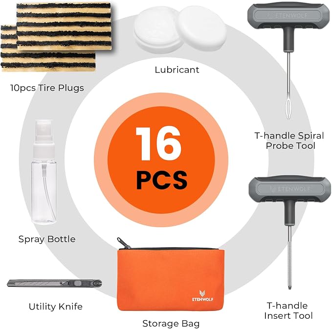 ETENWOLF Flat Tire Repair Kit - Image 2