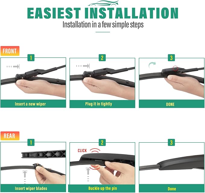 24" 20" 14" Windshield Wiper Blades Replacement - Image 8