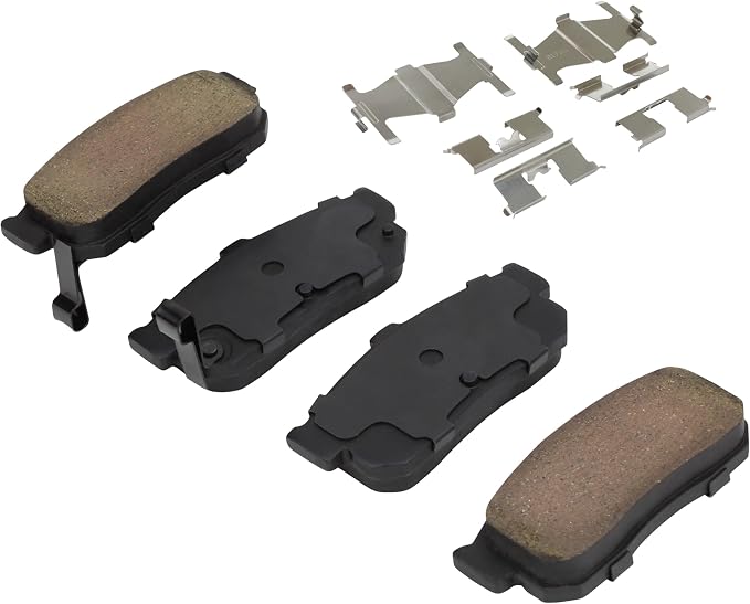 Premium Ceramic Rear Brake Pads Compatible - Image 2