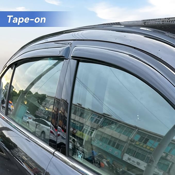 Window Visors Rain Guards for Toyota Corolla 2009-2013, Out-Channel Window Vent - Image 3