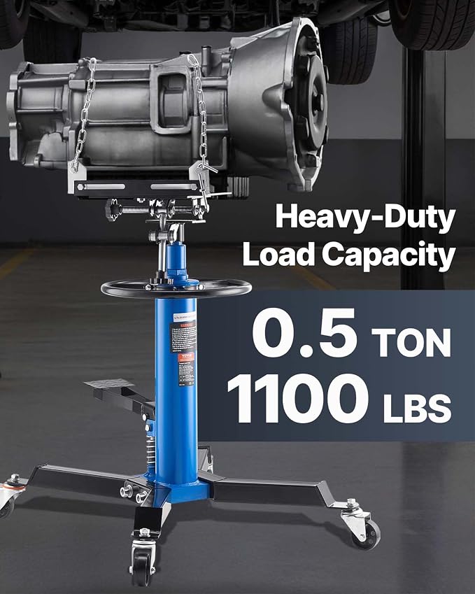 VEVOR Transmission Jack, 1100 lbs Hydraulic Telescoping Transmission Jack - Image 2