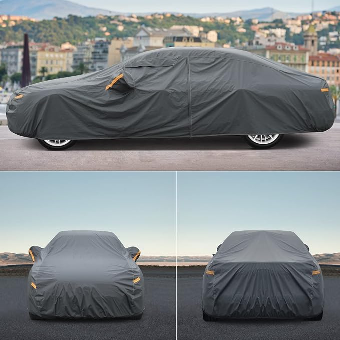 16 Layers SUV Car Cover Waterproof All Weather Heavy Duty, Universal Fit Toyota - Image 7