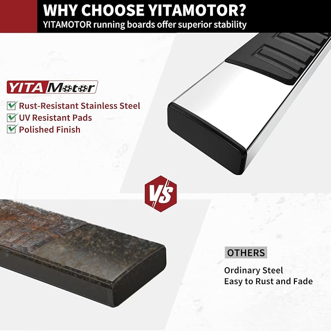 YITAMOTOR 6 inches Running Boards Compatible - Image 3