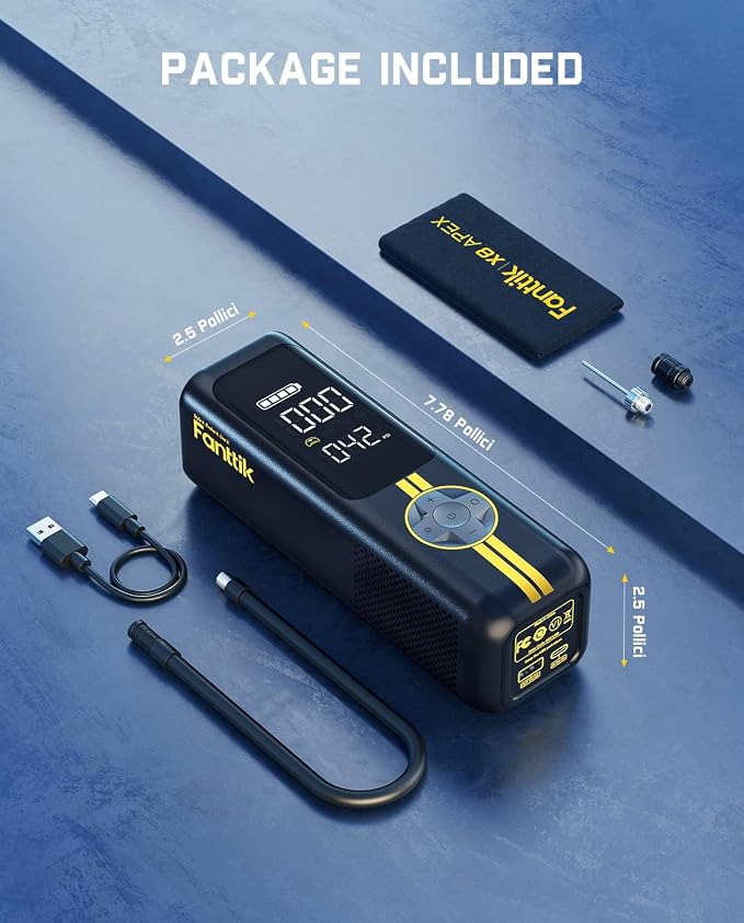 Fanttik X8 APEX EV Tire Inflator Portable Air Pump, 2X Faster Inflation - Image 9