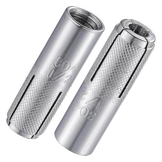Wensilon 1/2"-13 Premium Stainless Steel Drop in Anchors Assortment, Knurled by Wensilon