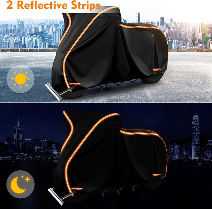 420D Motorcycle Cover for Honda Rebel 250 300 500 1100 Shadow 600 750 1100 / - Image 5