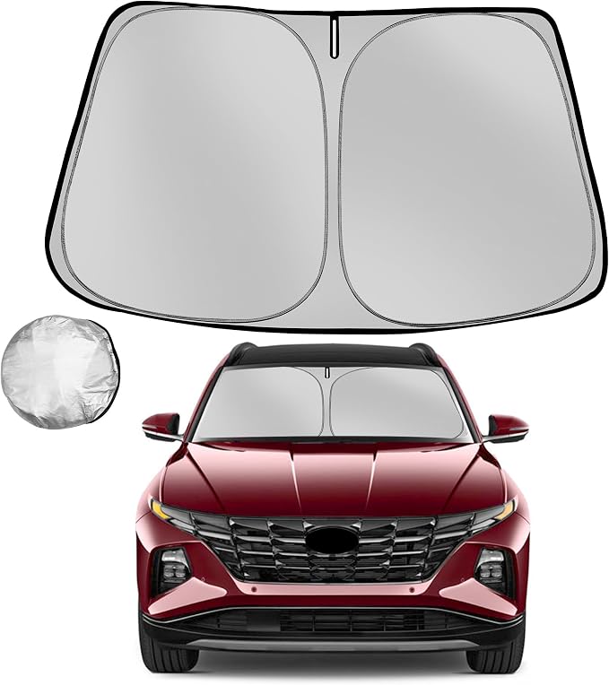 Windshield Sun Shade for 2022-2025 Hyun-dai Tucson Foldable Sun Sunshade for by Fonowka